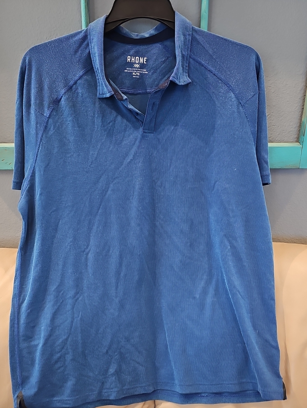 RHONE Men's Royal Blue Polo Shirt